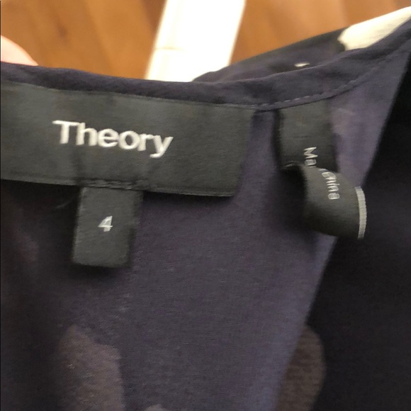 Theory 'Brindina' Autumn Floral Silk Shift Dress - Picture 8 of 9